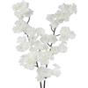 CEWUDA 2 Pezzi Fiori Artificiali di Ciliegio Rami Bianco Fiori Finti Lunghi Steli Seta 105 cm per Composizioni di Vasi Tavoli da Matrimonio Giardino Bouquet da Sposa Partito Decorazione