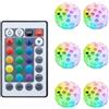 Anluomania Luci Piscina 6 Pezzi, LED Sommergibili Con Telecomando, Luce Subacquea, Luci per Piscina 16 Colori, IP68 Impermeabilità, per Laghetto, Light LED Impermeabili per Acquario, Stagno