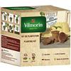 Vilmorin 3990624 3990624 - Confezione di bicchieri da 6 cm + 12 pastiglie in fibra di cocco compressa, colore: Marrone