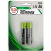 Blendend Batteria ricaricabile NI-Mh AA ad alte prestazioni, con una capacità di 2600 mAh. Presentazione di 2 unità, ideale per dispositivi che richiedono energia affidabile e duratura.