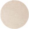 vidaXL Tappeto Shaggy Antiscivolo Crema 90 x 90 cm PP, Tappeto morbido per soggiorno, shaggy resistente, antiscivolo, lavabile in lavatrice, elegante copertura per pavimento