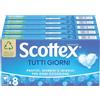 Scottex Tutti i Giorni, Fazzoletti di carta, Prodotto in Italia, Con Carta certificata FSC, 80 Pz (10x8)