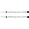 Schmidt: Recharge Rollerball Capless Moyenne P8127 Couleur: Noir, Lot de 2.