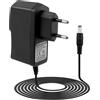 Dozylive 9V 1A Alimentatore per Pedali Chitarra, Centro Negativo Manicotto Positivo, Caricabatterie per Boss ME-80 PSA-120S Roland ME-80 ME-70 ME-25 ME-50B, Stompbox, Tastiere Elettroniche, 5.5 * 2.1cm