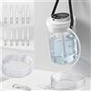 Joso Kit clistere elettrico, macchina portatile per la pulizia del colon per donne uomini caffè, controllo elettrico della velocità del flusso d'acqua con serbatoio e display LCD, spray a pressione