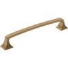 Amerock | Maniglia per armadietti | Bronzo champagne | 160 mm Centro-centro | Ville | Confezione da 1 | Maniglia per cassetti | Maniglia per armadio | Hardware per armadi