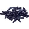 vasalat 40 supporti a innesto per mini trapano, diametro 3 mm, zincati, colore nero