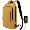 HEROIC KNIGHT Zaino per Laptop 17.3 Pollici Porta iPad Notebook Computer Uomo Donna con Porta USB Impermeabile Ultraleggero Lavoro Uffico Università Scuola Viaggio Business (14L Arancia)