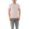 SUN68 Polo Logo Fluo S/S - 95% Cotone 5% Elastan Bianco L