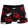 Lawenp Dragon Skull Boxer da Uomo Intimo Boxer Elasticizzati Traspiranti con Piccole Tasche Regali S-XXL