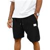 TARAINYA Velluto a Coste Pantaloncini Uomo Cotone Estivi con Coulisse | 65%cotone 35%poliestere,pantaloni corti uomo,spiaggia,casual,regular fit,elasticizzato,elastico in vita con cordino