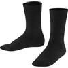 FALKE Comfort Wool K So lana tinta unita 1 paio, Calzini Unisex Bambini, Nero Black 3000, 23-26
