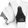 Decalen Bretelle Uomo Eleganti Extra Forte Clip Taglia Unica per Uomini e Donne Grandi e alti Larghezza Regolabile di 4 cm e Forma a Y Elastica (Bianco)