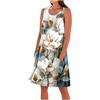 HAOLEI Prendisole Donna Estivo Cotone Vestiti Estivi Vestito Spiaggia Comodi Cotone Senza Maniche Abiti Prendisole Curvy Eleganti Abito Casual Taglie Forti Copricostume Abiti Corto Spiaggia