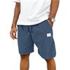 TARAINYA Velluto a Coste Pantaloncini Uomo Cotone Estivi con Coulisse | 65%cotone 35%poliestere,pantaloni corti uomo,spiaggia,casual,regular fit,elasticizzato,elastico in vita con cordino