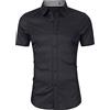 SSBZYES Camicie da Uomo, Camicie a Maniche Corte da Uomo, Top Estivi da Uomo, Camicie a Fondo, Abbigliamento Formale da Uomo di Fascia Alta, Camicie da Uomo No Stiro