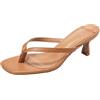 Generico Infradito Donna Sandali con Punta Quadrata e Clip for Le Donne, Infradito con Tacco Alto, Pantofole da Donna con Tacco Sottile di Grandi Dimensioni