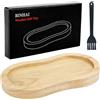 BINHAI Vassoio in legno per mulini di saly pepe - Supporto elegante e funzionale, ideale per cucina e tavolo, perfetto per spezie fresche