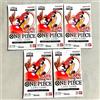 One Piece x Round1 Promo Pack 5 set Random Pack nuovo sigillato in fabbrica g...