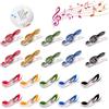 Vulevirtue CLIP NOTE MUSICALI 20PCS CLIP PER LIBRI DI MUSICA CLIP IN PLASTICA PER PARTITURE