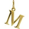 Sayers London Ciondolo Sayers London con Lettera dell'alfabeto M in Oro 9kt