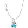 PANDORA Set regalo da donna con collana e ciondolo a forma di balena in argento 925, gioielli moderni e versatili 28907