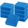 Beatific 8 spugne filtranti, 95 x 95 x 48 mm, spugna filtrante per acquario, spugne grosse, 35PPI cotone biochimico ad alta densità, compatibili con Juwel Compact/Bioflow 3.0/M (blu scuro)