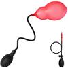 BDSMJOY Plug anale dilatatore gonfiabile in silicone C376 Unisex (Rosso, A)