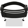 AiQInu Marsupio Running, Marsupio Corsa Impermeabile, Cintura da Corsa per Uomo e Donna, Fascia Running per Jogging, Viaggi, Escursioni, Sport, Camminata, Outdoor - Nero