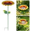 WEXFFU Abbeveratoio Per Uccelli In Piedi, 2 In 1 Paletto Da Giardino