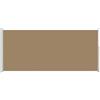 vidaXL Uittrekbaar Zijscherm 180 x 300 cm Polyester Rechthoekig Taupe