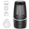 LIYJTK Lampada 2 in 1 Zapper Luce notturna Gancio nascosto Trappola portatile Basso rumore Nero