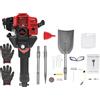 KLOOLIVE 52 cc, tosaerba a benzina, a 2 tempi, a benzina, multifunzionale, 1900 W, 6500 giri/min, per giardino e casa