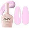 Imtiti Smalto per unghie rosa baby, 1 pezzo di smalto gel appena rosa, smalto gel UV LED, lunga durata, nail art manicure fai da te a casa per l'autunno e l'inverno (10 ML)