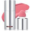 Erinde Liquid Blush, fard liquido a lunga durata con testa in spugna morbida, colore rosa altamente pigmentato, finitura naturale opaca e idratante per un aspetto delicato e fresco #02
