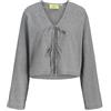 JACK & JONES Jxzoe Seersucker LS Tie Shirt Wvn Ln Jxzoe Seersucker LS Tie Shirt Wvn Ln Donna (Pacco da 1)