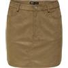 ONLY Onltulip Life - Gonna in Finta Pelle Scamosciata Otw, Cognac, XS
