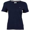 Tommy Jeans Tjw Slim Jersey C Neck, Maglietta Donna, Blu (Twilight Navy), XXS