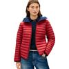 Tommy Hilfiger Donna Piumino Stretch Nylon Down Reversibile, Blu (Dark Night Navy), L