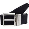 Tommy Hilfiger Uomo Cintura Hudson 3,5 cm in Pelle Reversibile, Nero (Black), 105 cm