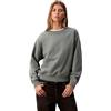 Calvin Klein Donna Felpa Archive Logo French Terry Girocollo