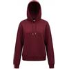 Calvin Klein Donna Felpa con Cappuccio Monogram Terry con Logo, Rosso (Berry Glaze), L
