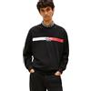 Tommy Jeans Tjm Reg Sign Stripe Cnck Ext Dm0dm23019 Felpa Pullover Uomo (Pacco da 1)