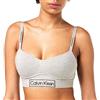 Calvin Klein Reggiseno a Bralette Donna Light Lined Foderato, Grigio (Grey Heather), M