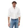 Tommy Hilfiger Uomo Camicia Light Oxford Solid Elasticizzata, Bianco (White), XXL