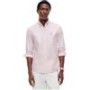 Tommy Hilfiger Uomo Camicia Stripe Regular Fit Maniche Lunghe, Nero (Medium Red/Stripe), XXL