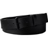 Calvin Klein Uomo Cintura Warmth Buckle Smoth 3,5 cm Fibbia Quadrata, Nero (Black/Matte Black), 110 cm