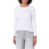 Levi's Maglietta da Donna Essential HM LS Tee, Bianco., XXS