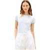 Tommy Hilfiger Co Slub Slim SS Tee Ww0ww48702 Maglietta S/S Donna (Pacco da 1)