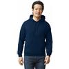 Gildan Felpa in Pile con Cappuccio, Modello G18500, Felpa con Cappuccio Uomo, Blu (Navy), XL